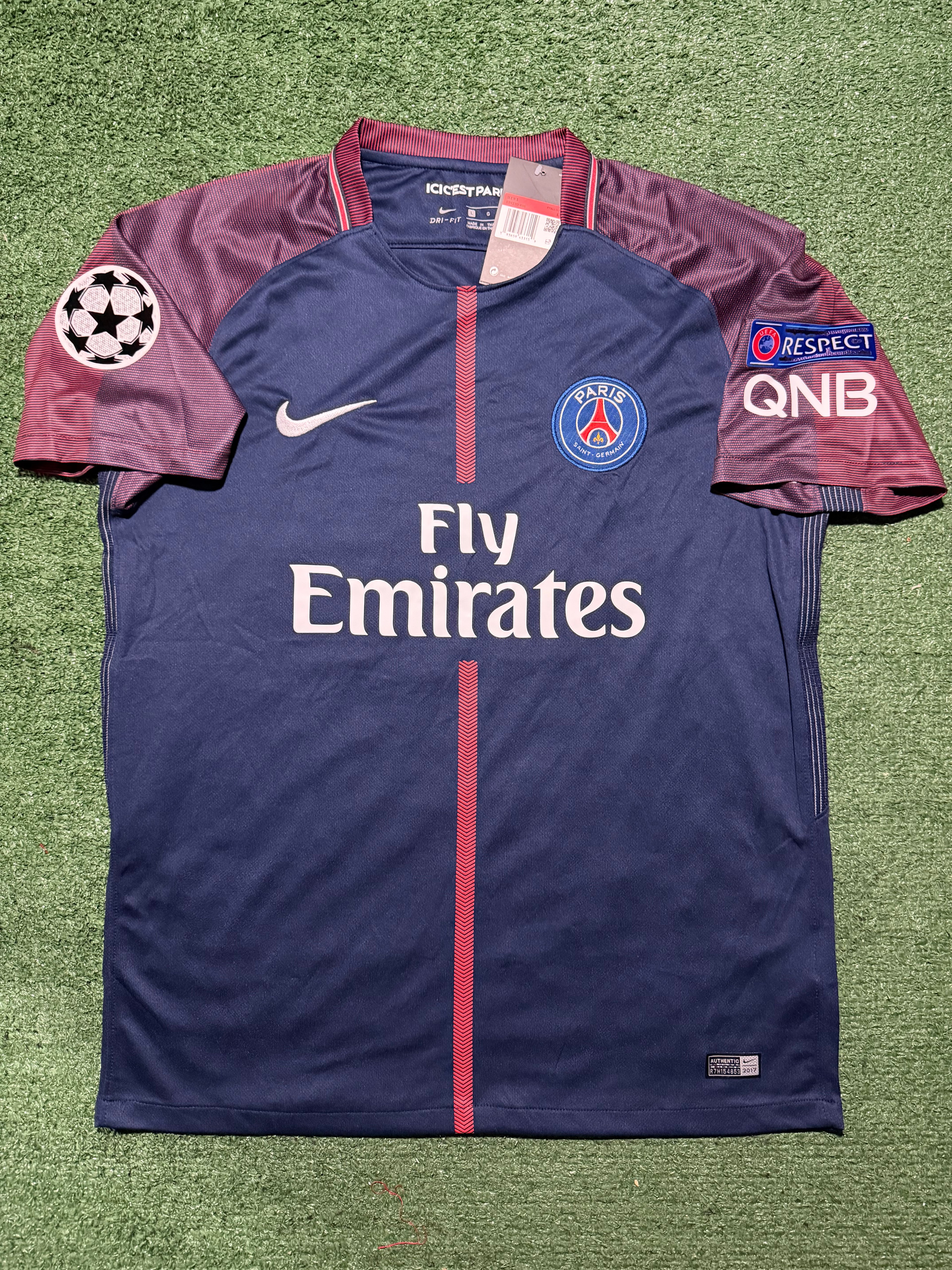 🏆 17/18 Retro PSG home Jersey Neymar #10